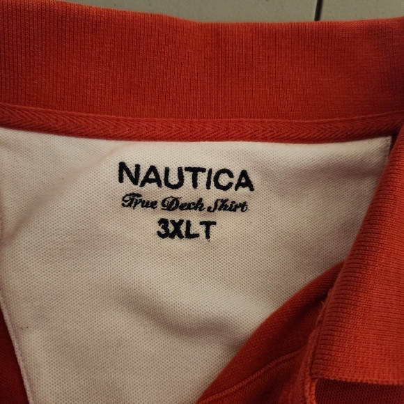Nautica Men's Orange Polo Shirt - Picture 5 of 6